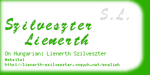 szilveszter lienerth business card